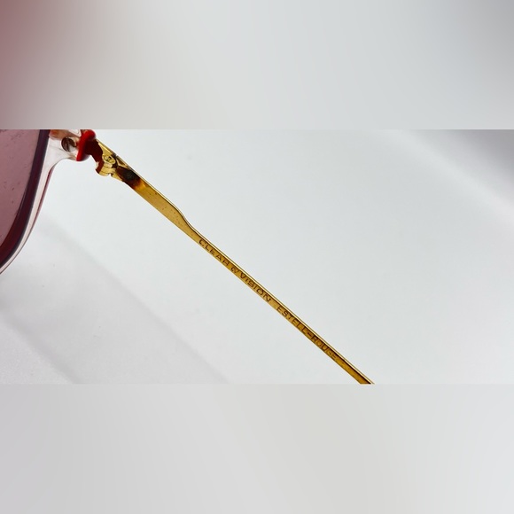 Vintage Clearvision Pink Translucent Oval Butterfly Sunglasses Frames Only - Picture 7 of 8